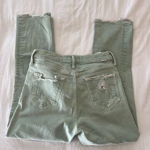 mother superior tomcat chew mint green jean